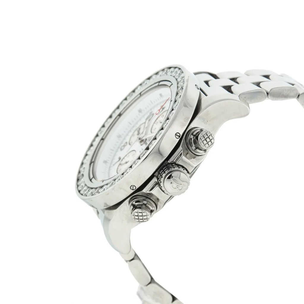 View Of Crown Facing Side Of Breitling A1337011/A660-135A Stainless Steel Watch Pre Owned Condition
