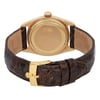 Back View Of Solid Back Case And Closed Leather Band Of Rolex 1601 Watch Pre Owned Condition