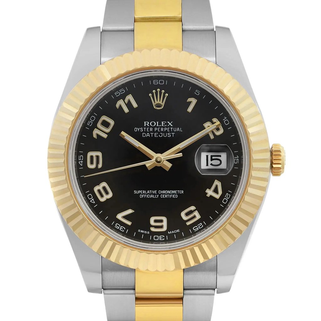 Up Close Front Facing Picture Of Rolex 116333  Stainless Steel Watch Pre Owned Condition