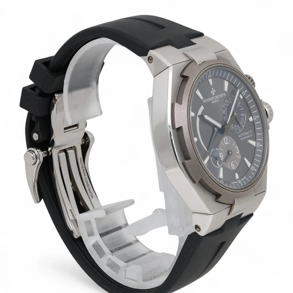 View Of Opposite Crown Facing Side Of Vacheron Constantin 47450/000W-9511 Stainless Steel Watch Pre Owned Condition