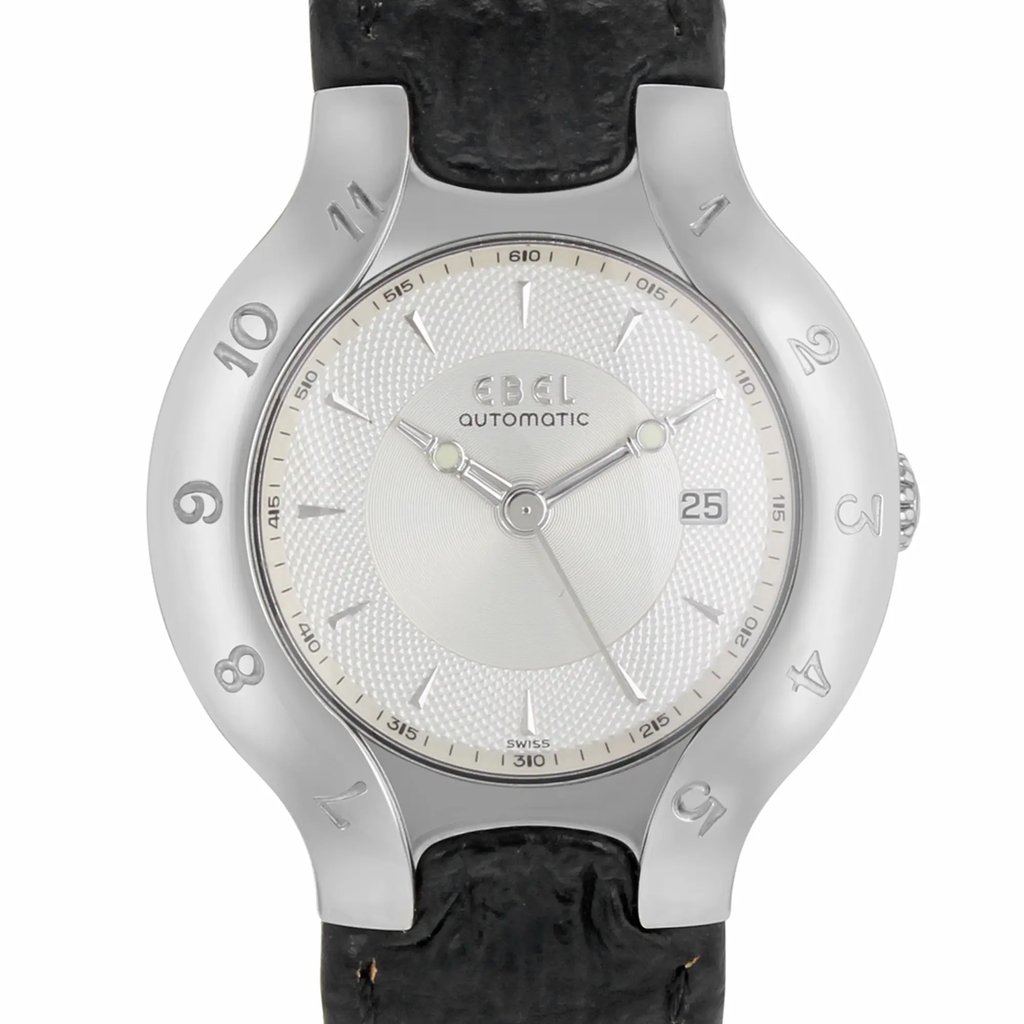 Up Close Front Facing Picture Of EBEL 9093970 Stainless Steel Watch Pre Owned Condition
