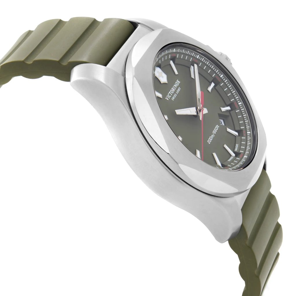 View Of Opposite Crown Facing Side Of Victorinox 241683.1 Stainless Steel Watch Pre Owned Condition