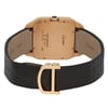 Back View Of Screwback Back Case And Closed Leather Band Of Cartier W2006951 Watch Pre Owned Condition