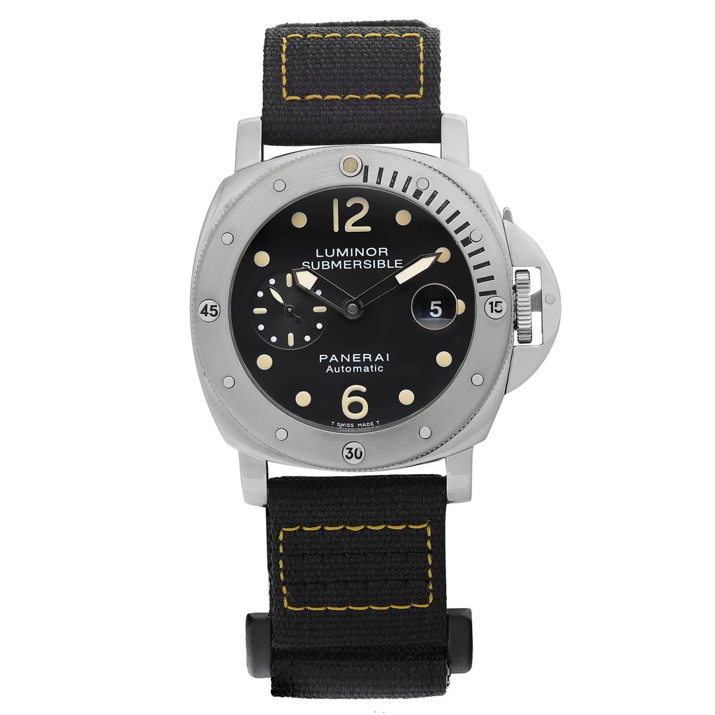 Front Full View Of Panerai PAM00024 Stainless Steel Watch Pre Owned Condition Good