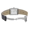 Back View Of {Caseback} Back Case And Open Leather Band Of Cartier W5330004 Watch Pre Owned Condition