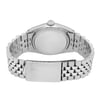 Back View Of Solid Back Case And Closed Stainless Steel Band Of Rolex 1601 Watch Pre Owned Condition