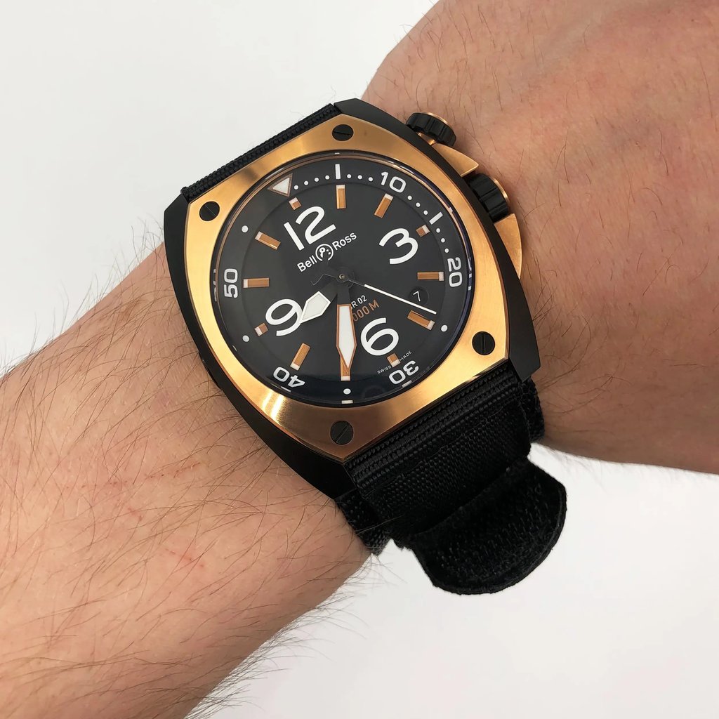 6th image of Bell & Ross BR02‑PINKGOLD‑CA Wristwatch, Unworn condition