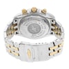 Back View Of {Caseback} Back Case And Closed Stainless and Solid Gold Band Of Breitling C13356 Watch Pre Owned Condition