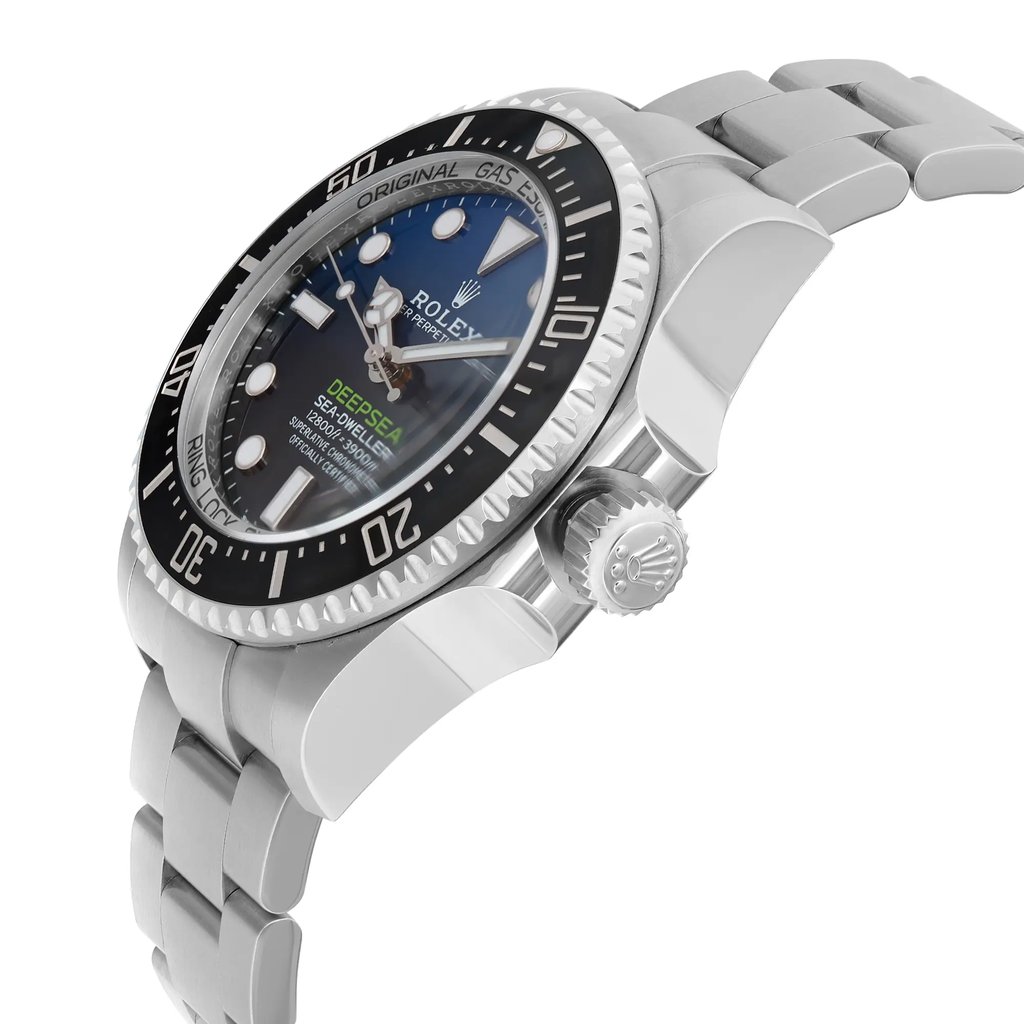 View Of Crown Facing Side Of Rolex 136660 Stainless Steel Watch New Condition
