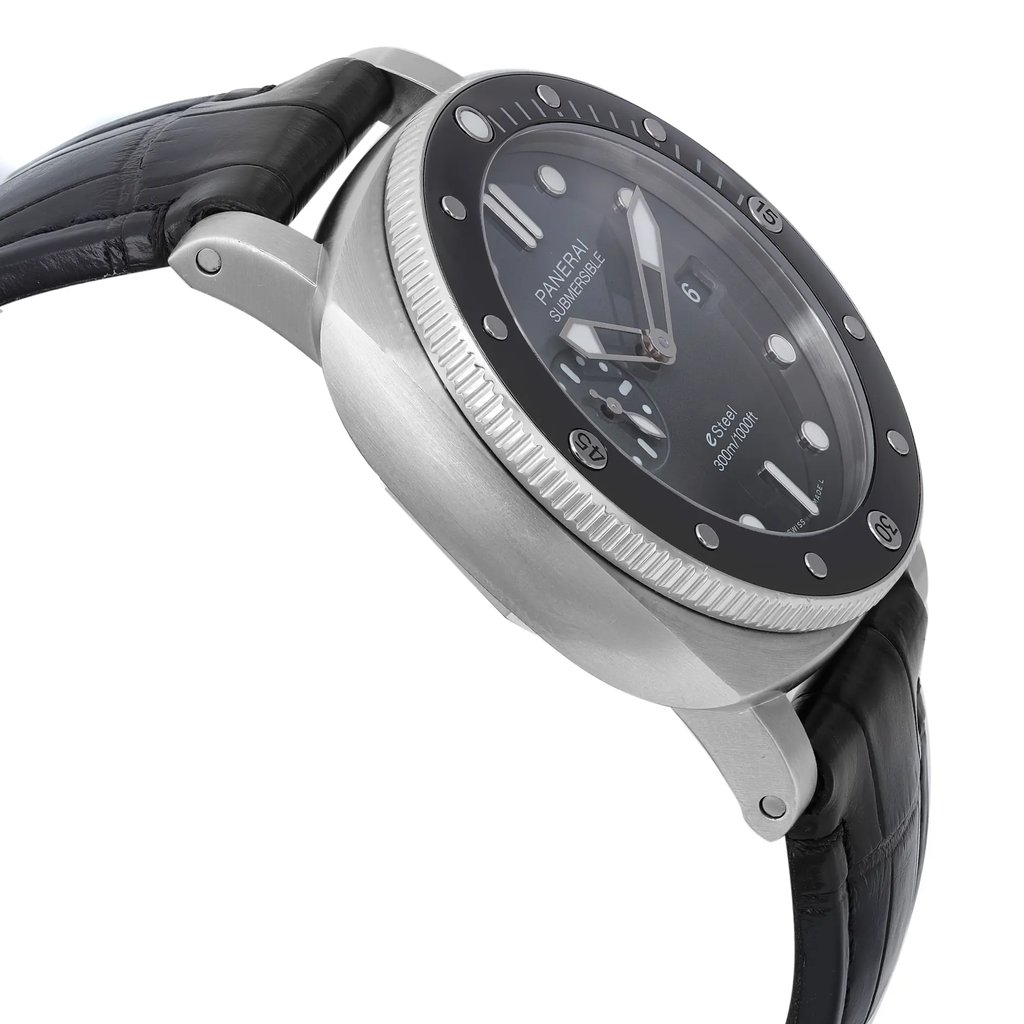 View Of Opposite Crown Facing Side Of Panerai PAM01288 Stainless Steel Watch Pre Owned Condition