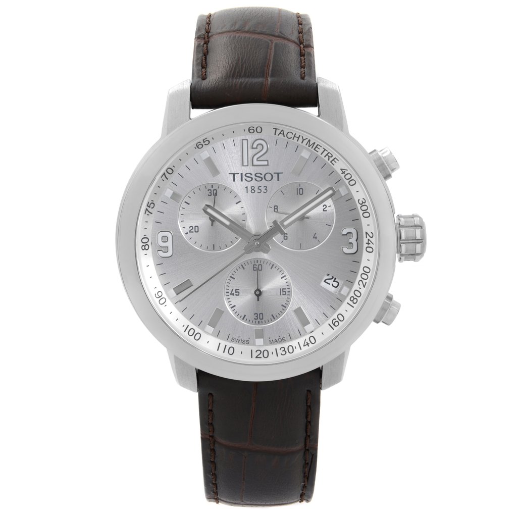 Front Full View Of Tissot T055.417.16.037.00 Stainless Steel Watch New With Defects Condition {Product Condition}