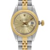 Up Close Front Facing Picture Of Rolex 69173 Stainless Steel Watch Pre Owned Condition