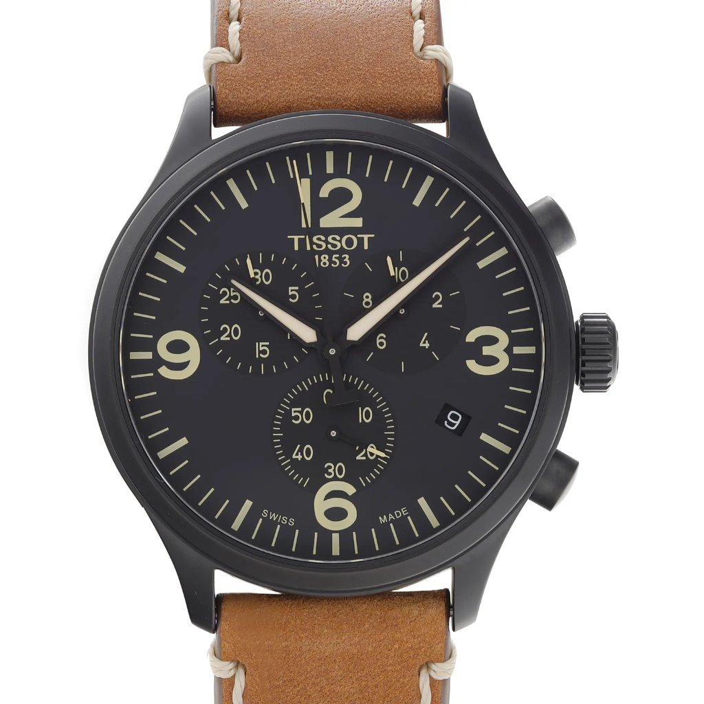 Up Close Front Facing Picture Of Tissot T1166173605700 Stainless Steel Watch New With Defects Condition