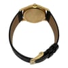 Back View Of Screwback Back Case And Closed Leather Band Of Piaget 24001 M501D Watch Pre Owned Condition