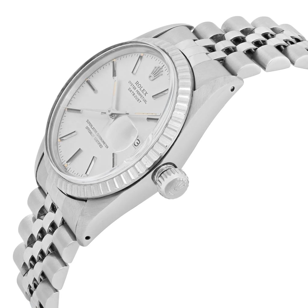 View Of Crown Facing Side Of Rolex 16030 Stainless Steel Watch Pre Owned Condition