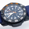 Up Close Front Facing Picture Of Luminox XS.3803.C Carbon Watch Pre Owned Condition