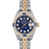 Up Close Front Facing Picture Of Rolex 69173 Stainless Steel Watch Pre Owned Condition