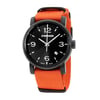Up Close Front Facing Picture Of Wenger 60.1041.131 Stainless Steel Watch Display Model Condition
