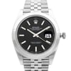 Up Close Front Facing Picture Of Rolex 126300-0012 Stainless Steel Watch Unworn Condition