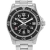 Up Close Front Facing Picture Of Breitling 36 A17312C9/BD91-179A Stainless Steel Watch Display Model Condition