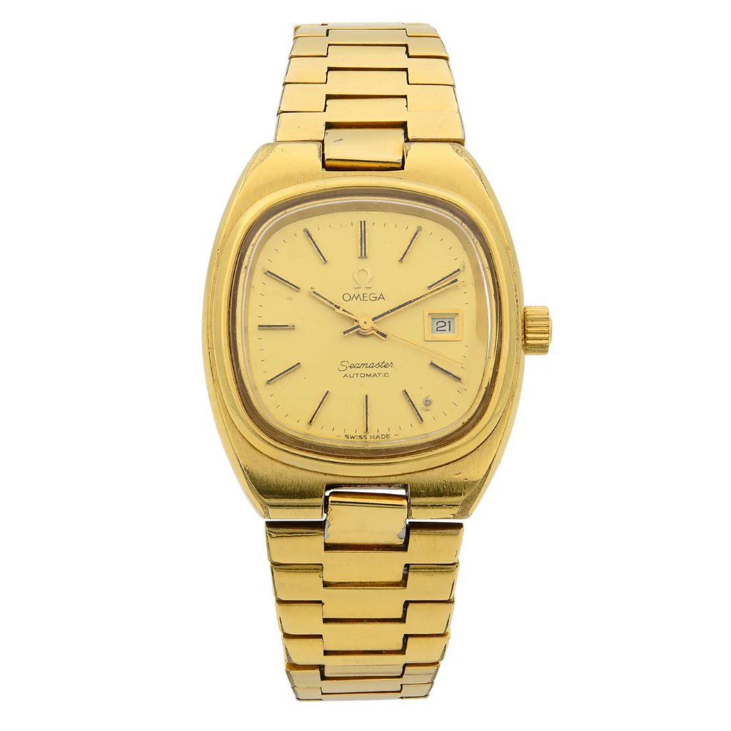 Front Full View Of OMEGA 566.00.88 Stainless Steel Watch Pre Owned Condition {Product Condition}