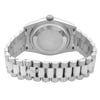 Back View Of {Caseback} Back Case And Closed White Gold Band Of Rolex 118209 Watch Pre Owned Condition