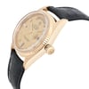 View Of Crown Facing Side Of Rolex 1803 Yellow Gold Watch Pre Owned Condition