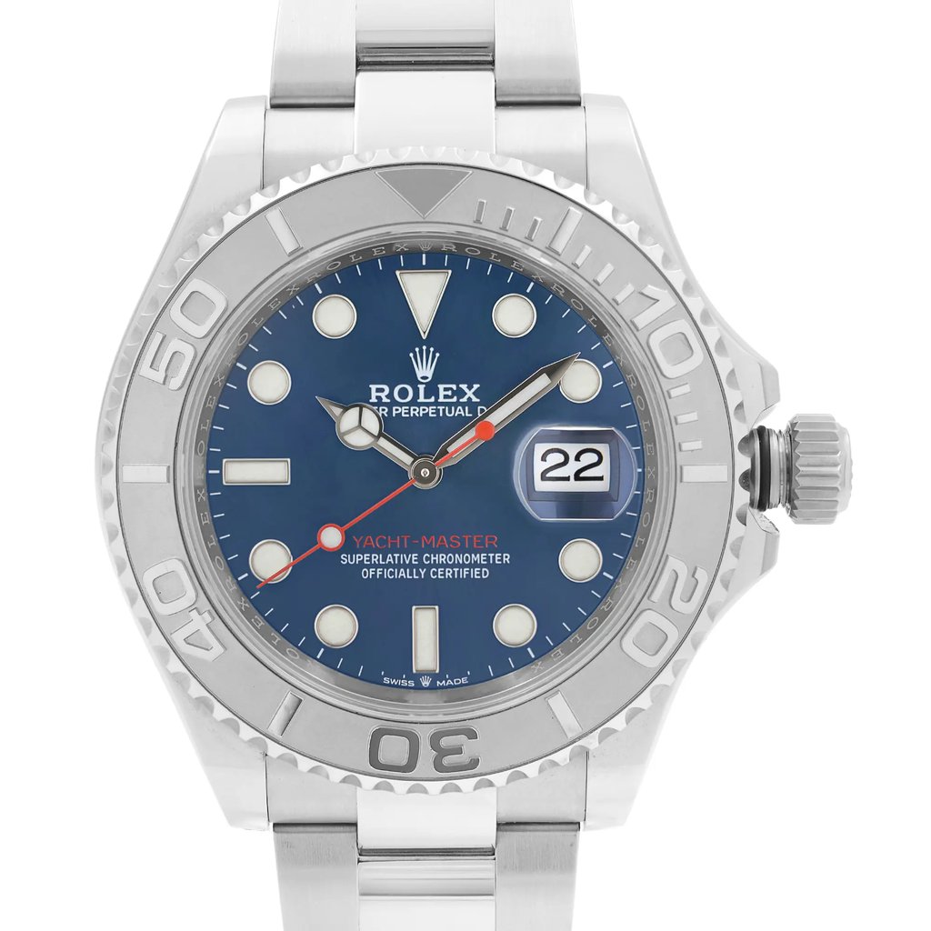 Up Close Front Facing Picture Of Rolex 126622 Stainless Steel Watch Unworn Condition