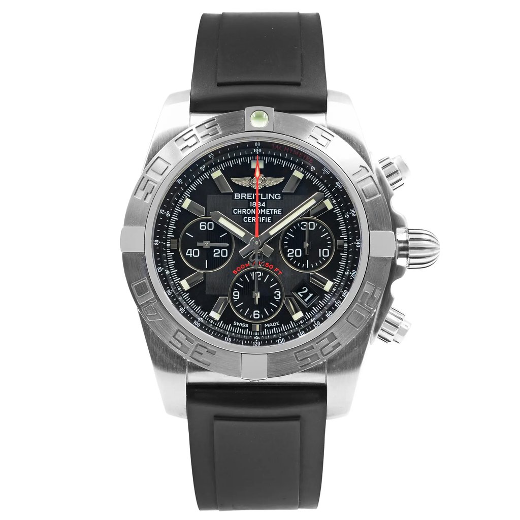 Front Full View Of Breitling AB011010/BB08-134S Stainless Steel Watch Display Model Condition {Product Condition}