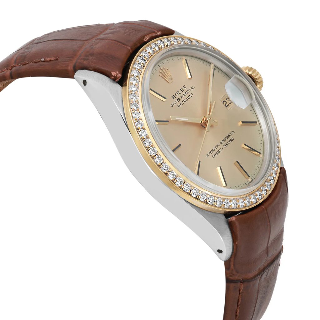 View Of Opposite Crown Facing Side Of Rolex 16013 Stainless Steel Watch Pre Owned Condition