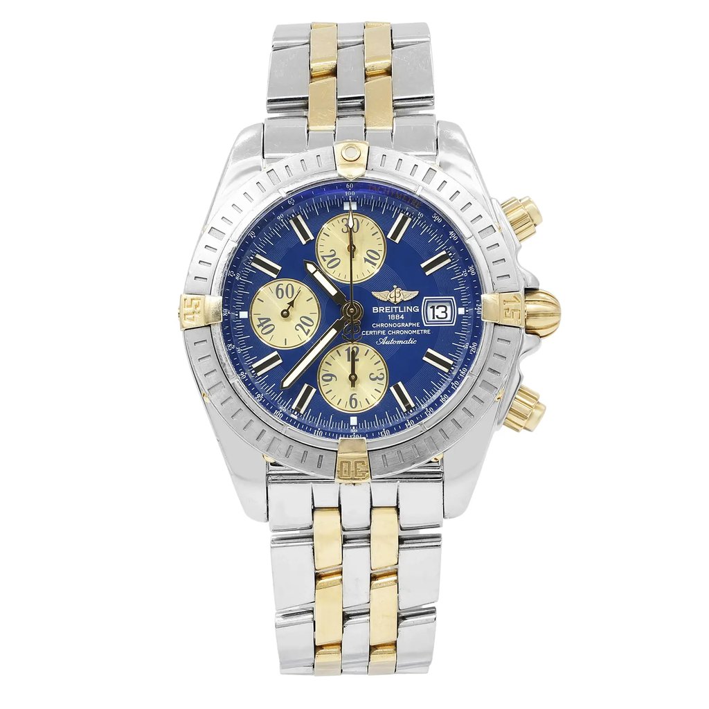 Front Full View Of Breitling B13356/C646-372D Stainless Steel Watch Pre Owned Condition {Product Condition}