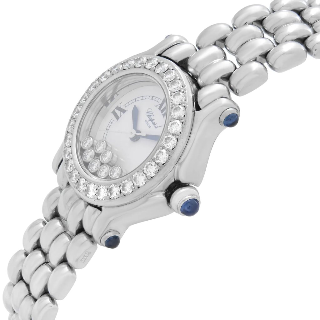View Of Crown Facing Side Of Chopard 27/8275 23/11 Stainless Steel Watch Pre Owned Condition