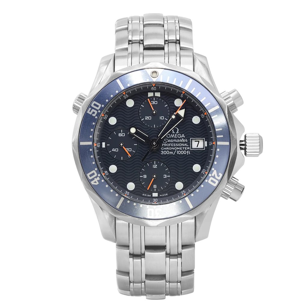 Front Full View Of OMEGA 2599.80.00 Stainless Steel Watch Pre Owned Condition Good