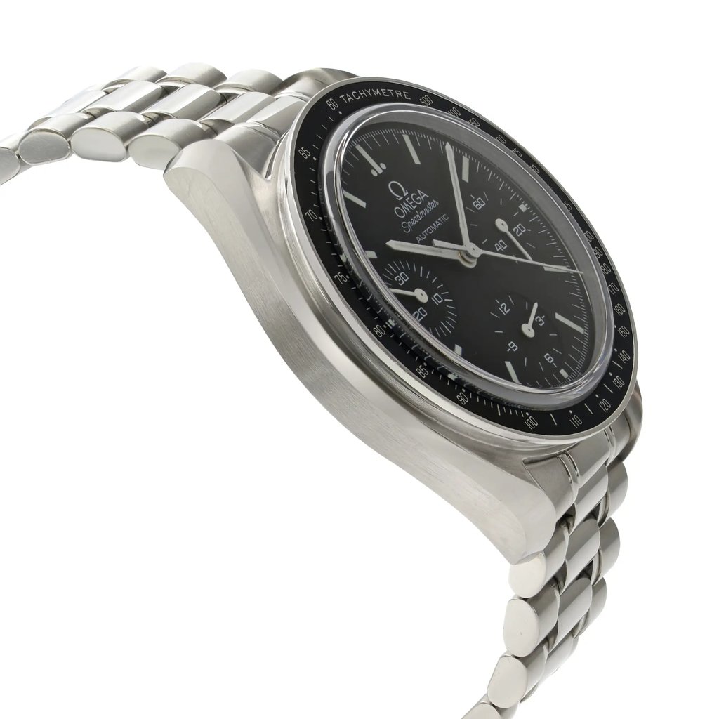 View Of Opposite Crown Facing Side Of OMEGA 3539.50.00 Stainless Steel Watch Pre Owned Condition