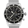 Up Close Front Facing Picture Of Breitling A1332024-B908-144A Stainless Steel Watch Pre Owned Condition