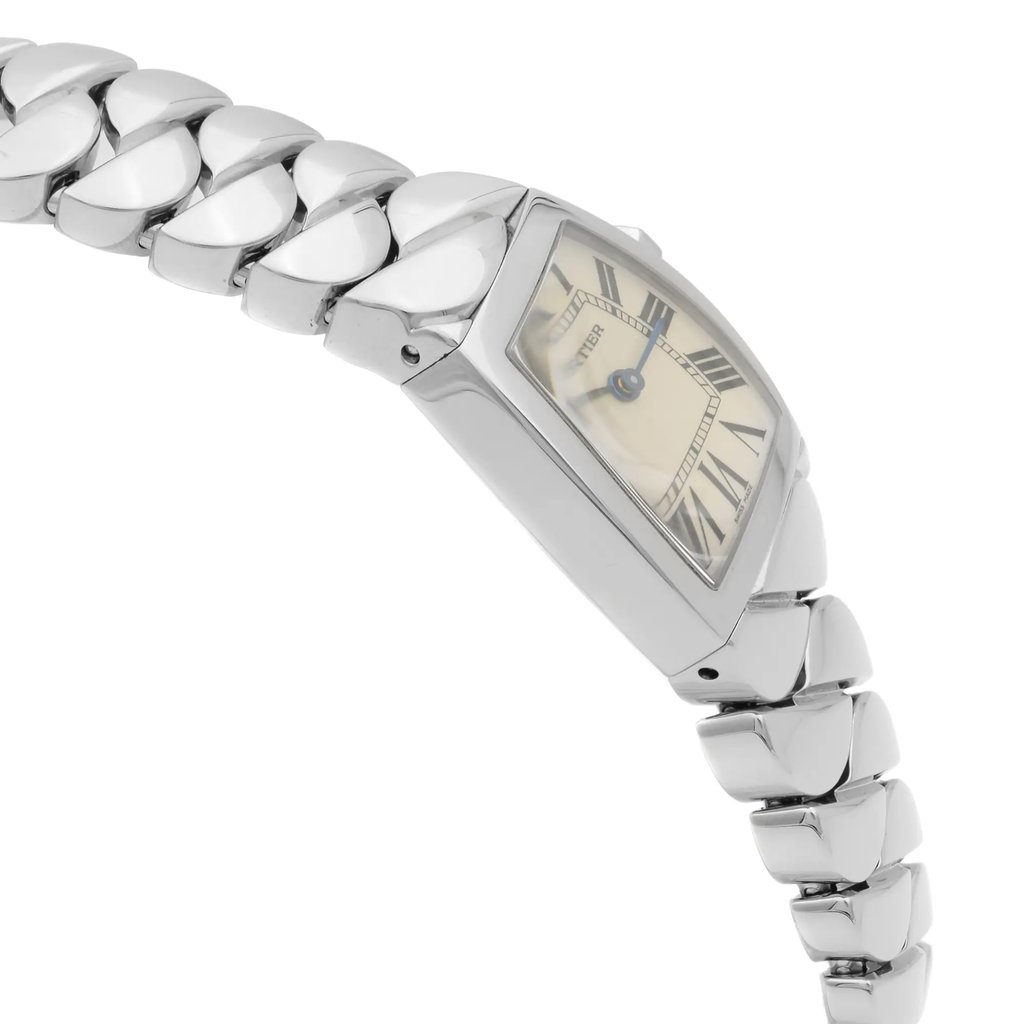 View Of Opposite Crown Facing Side Of Cartier W660012I Stainless Steel Watch Pre Owned Condition