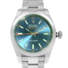 Up Close Front Facing Picture Of Rolex 116400GV Stainless Steel Watch Pre Owned Condition