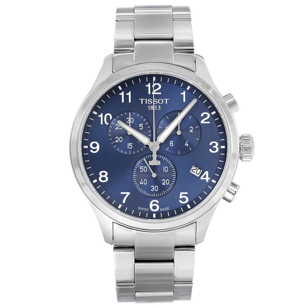 Front Full View Of Tissot T116.617.11.047.01 Stainless Steel Watch Display Model Condition Excellent