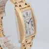 View Of Opposite Crown Facing Side Of Cartier 1740 Yellow Gold Watch Pre Owned Condition