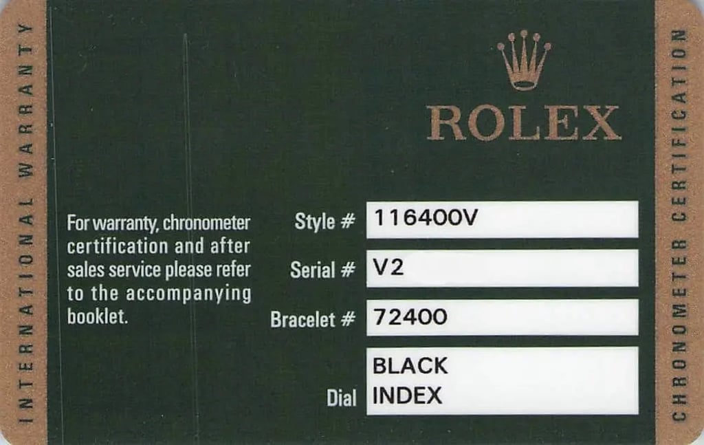 5th image of Rolex 116400V bko Wristwatch, DisplayModel condition