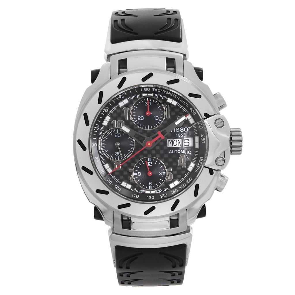 Front Full View Of Tissot T011.414.17.202.00 Stainless Steel Watch Display Model Condition {Product Condition}