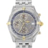 Up Close Front Facing Picture Of Breitling B13050.1 Stainless Steel Watch Pre Owned Condition