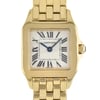Up Close Front Facing Picture Of Cartier W25063X9 Gold 18kt Watch Unworn Condition