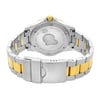 Back View Of {Caseback} Back Case And Closed Stainless Steel Band Of TAG Heuer WAF1124.BB0807 Watch Pre Owned Condition
