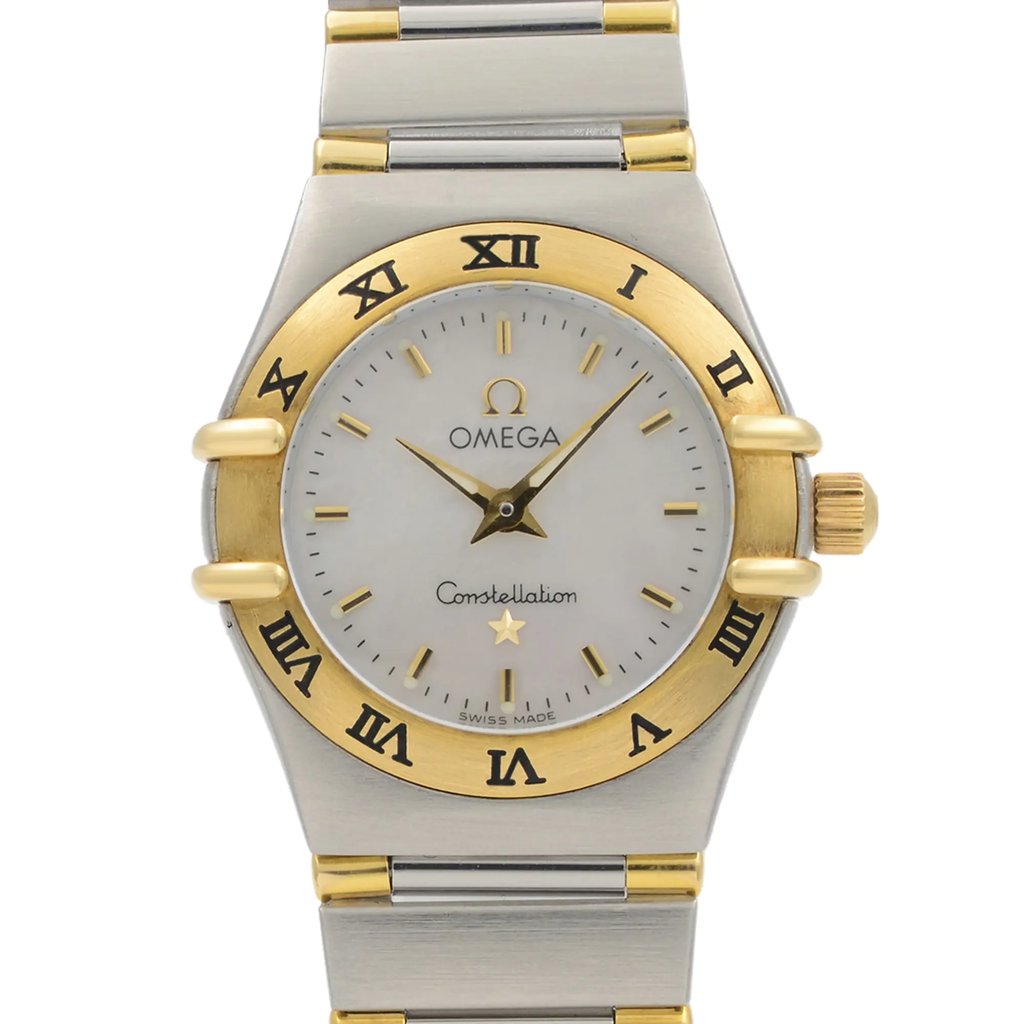 Up Close Front Facing Picture Of OMEGA 1362.70.00 Stainless Steel Watch Pre Owned Condition