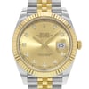 Up Close Front Facing Picture Of Rolex 126333 Stainless Steel Watch Pre Owned Condition