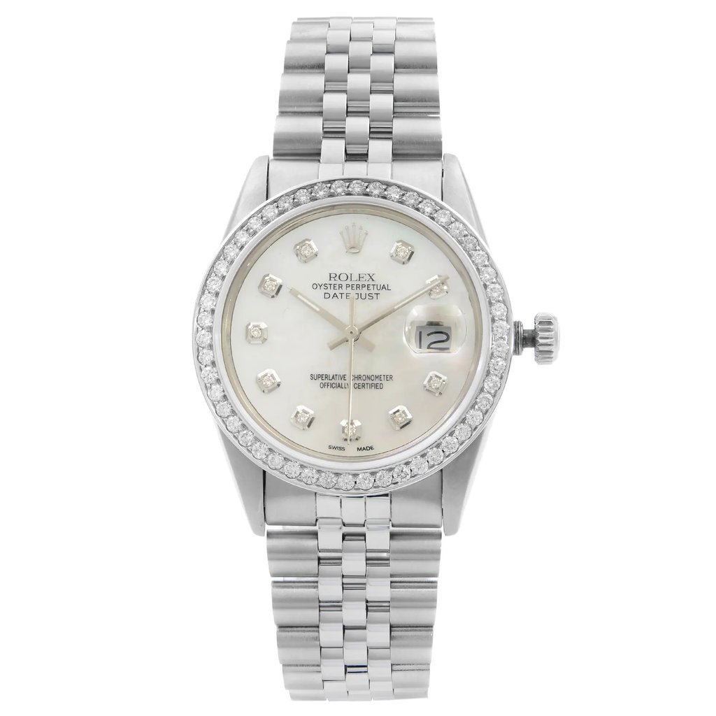 Front Full View Of Rolex 16014 Stainless Steel Watch Pre Owned Condition {Product Condition}