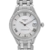 Up Close Front Facing Picture Of Tissot T072.207.11.118.00 Stainless Steel Watch Display Model Condition