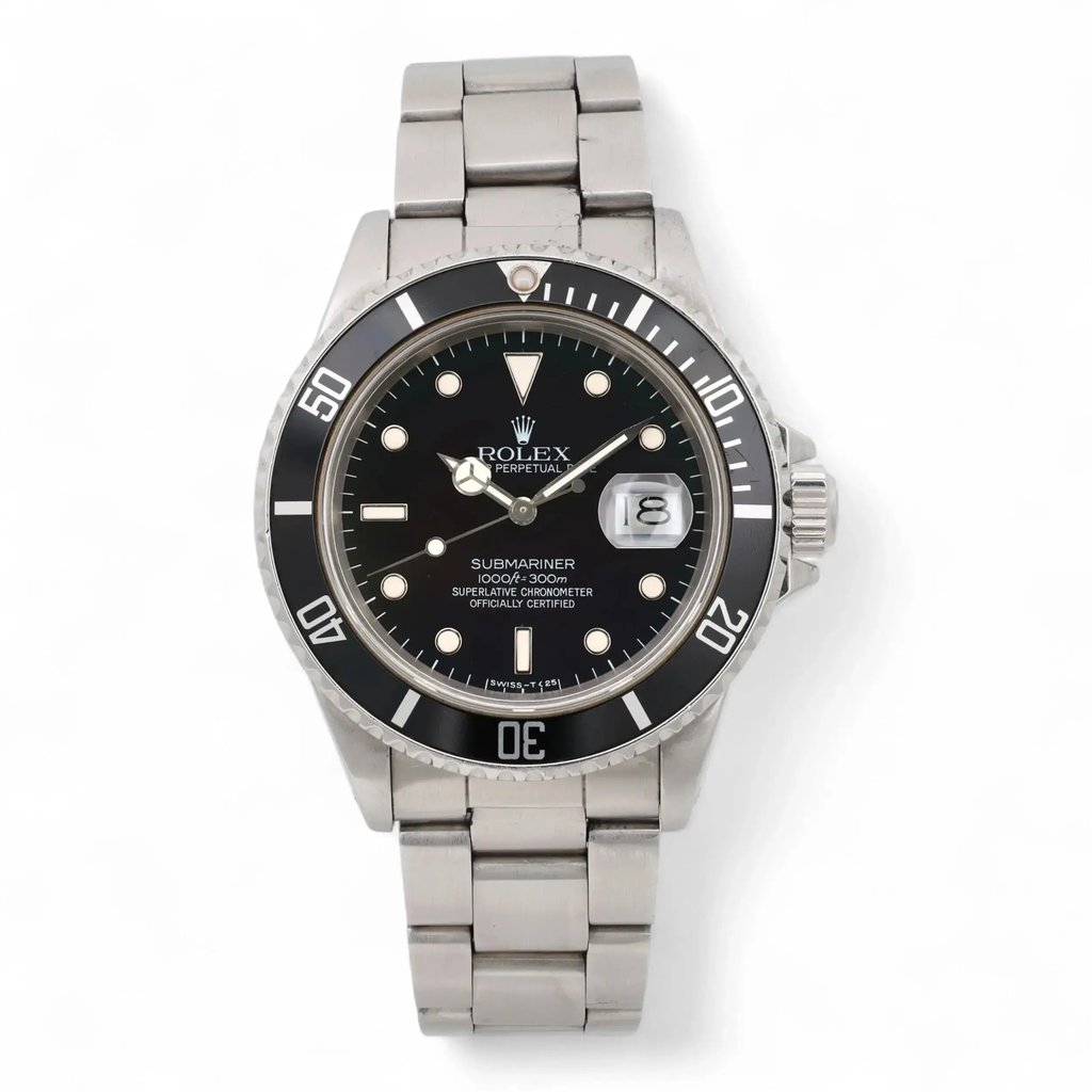 Front Full View Of Rolex 16800 Stainless Steel Watch Pre Owned Condition Good