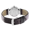 Back View Of Screwback Back Case And Closed Leather Band Of Longines L4.241.0.80.2 Watch Display Model Condition